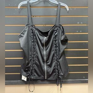NWT Nextmia Black Bustier Tie Front Cami Size 24 Plus Size